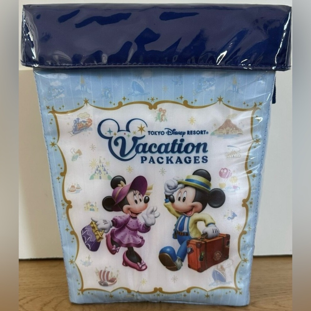 Tokyo Disney Resort Vacation Packages Popcorn Case/Shoulder Bag, NWT.
